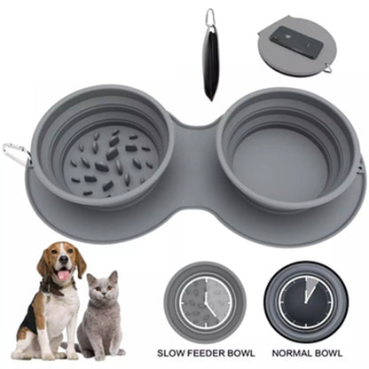 Collapsible Food and Water Bowl