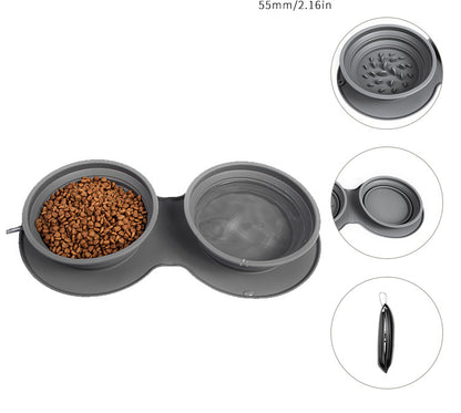 Collapsible Food and Water Bowl