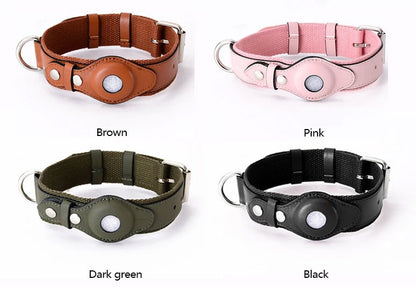 AirTag Dog Collar Premium Leather