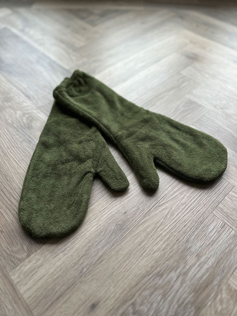 Dog Drying Mitts - Olive